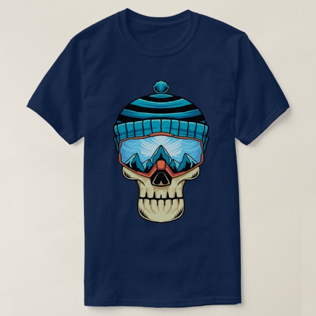 Ski Goggles T-Shirt (Design Front)