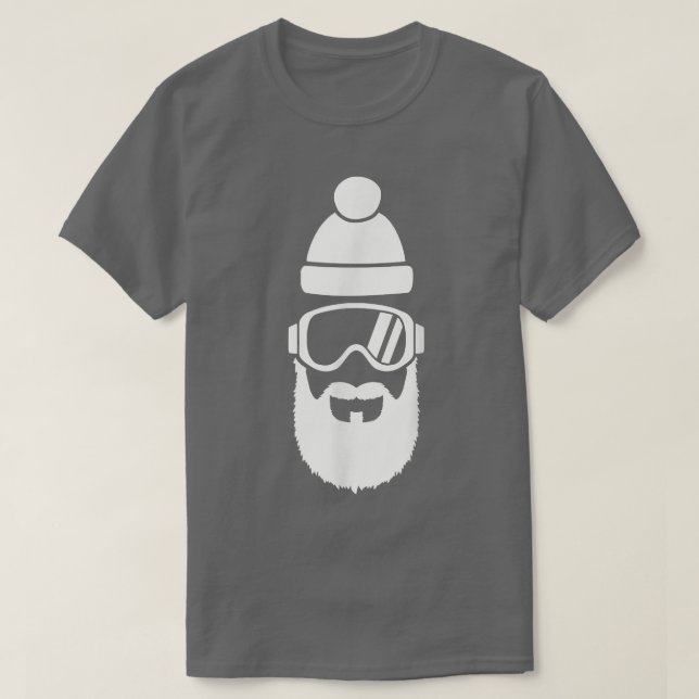Ski goggles with beard  T-Shirt (Design Front)