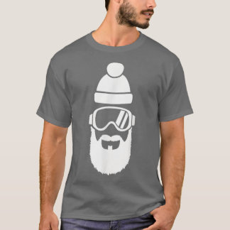 Ski goggles with beard  T-Shirt