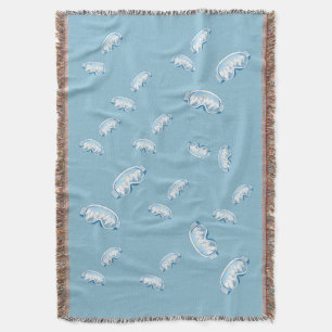 Ski Goggles with mountain reflection  Throw Blanket