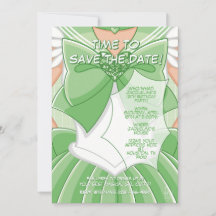 [SKI] Green Magical Girl Birthday Invitation