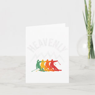 Ski Heavenly California Retro Skiing Lake Tahoe Ca Card