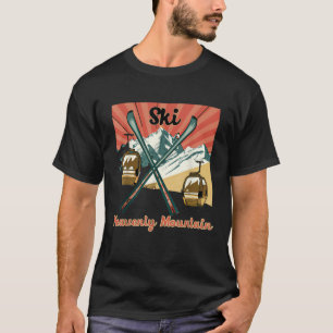 Ski Heavenly Mountain Retro Vintage Heavenly Mount T-Shirt