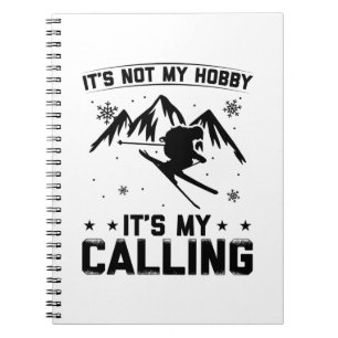 Ski Hobby Skiing Winter Sports Skier Snow Gifts Notebook