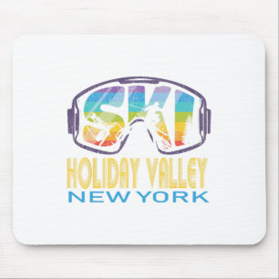 Ski Holiday Valley New York Skiing Vacation  Mouse Pad