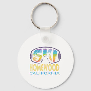 Ski Homewood California Skiing Vacation  Key Ring