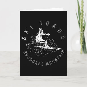 Ski Idaho Brundage Mountain Skiing Snowboard Mount Card