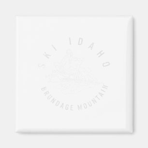 Ski Idaho Brundage Mountain Skiing Snowboard Mount Magnet