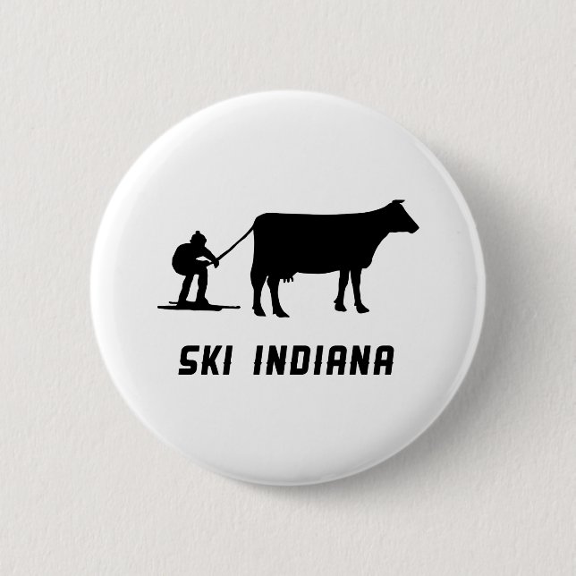 Ski Indiana 6 Cm Round Badge (Front)