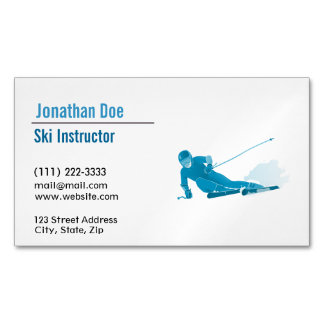 Ski Instructor Business Card