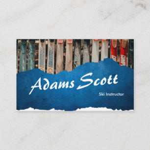 Ski Instructor Business Card