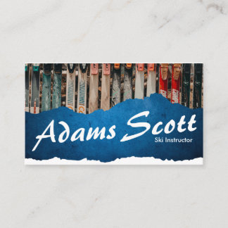 Ski Instructor Business Card