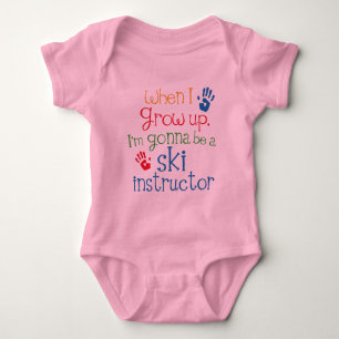 Ski Instructor (Future) Child Baby Bodysuit