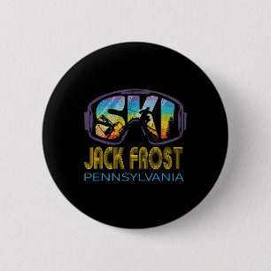 Ski Jack Frost Pennsylvania Skiing Vacation  6 Cm Round Badge
