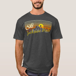 Ski Jackson Hole t shirt vintage style skiing