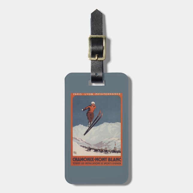 Ski Jump - PLM Olympic Promo Poster Luggage Tag (Front Vertical)