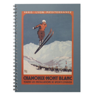 Ski Jump - PLM Olympic Promo Poster Spiral Notebook