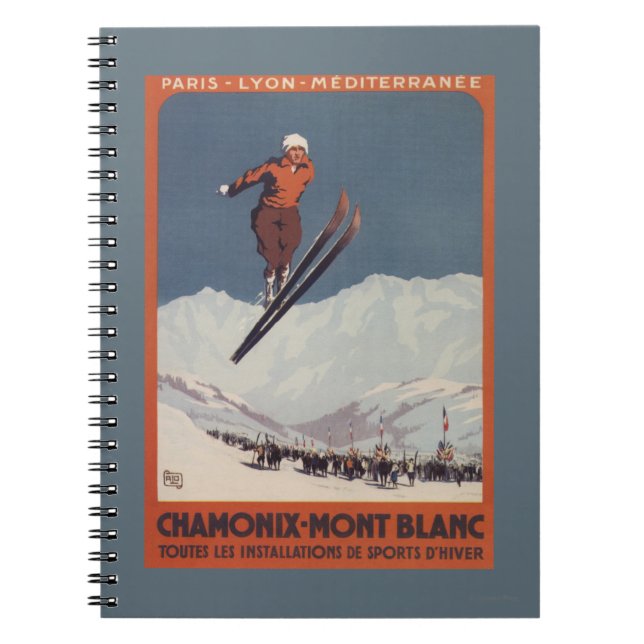 Ski Jump - PLM Olympic Promo Poster Spiral Notebook (Front)