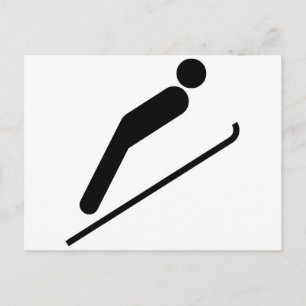 Ski Jump Postcard