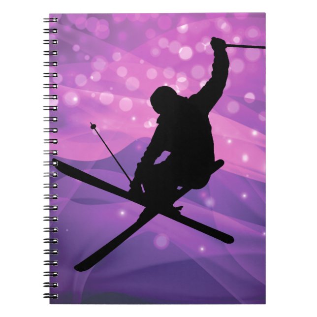 Ski Jump Spiral Notebook (Front)