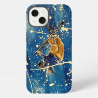 Ski jump splatter art