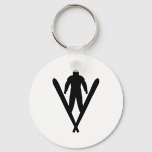 ski jumper key ring