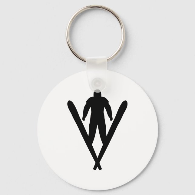 ski jumper key ring (Front)