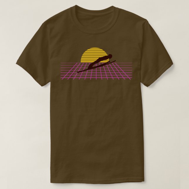 Ski Jumper Ski Jumping T-Shirt (Design Front)