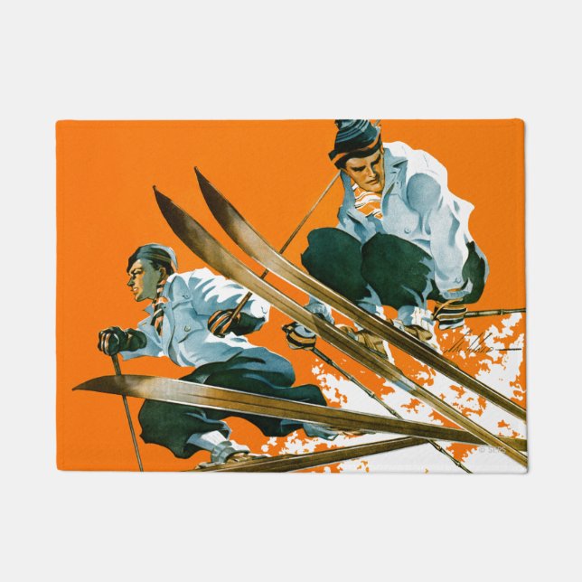 Ski Jumpers by Ski Weld Doormat (Front)