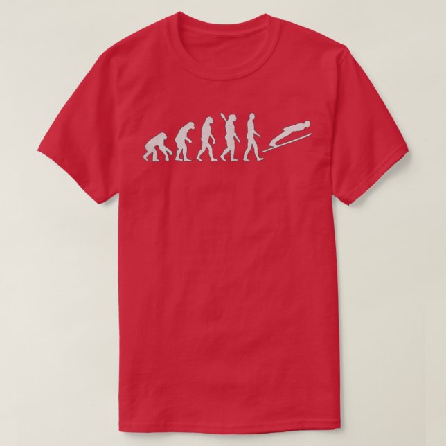 Ski jumping evolution 3 T-Shirt (Design Front)