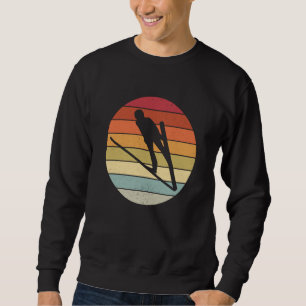 Ski jumping retro ski flying ski vacation sport sk sweatshirt