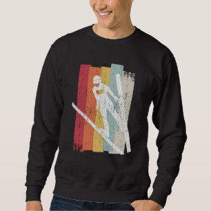 Ski jumping retro ski flying winter sports ski jum sweatshirt