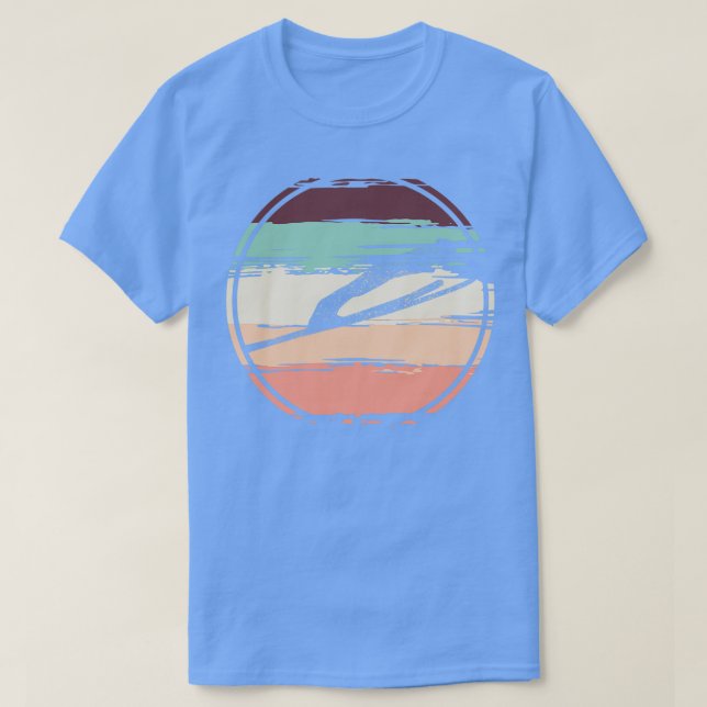 Ski Jumping Retro T-Shirt (Design Front)