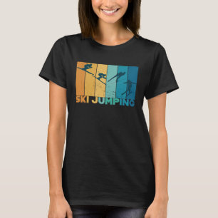 Ski Jumping Ski Jumper Vintage Retro Ski Jumping T-Shirt