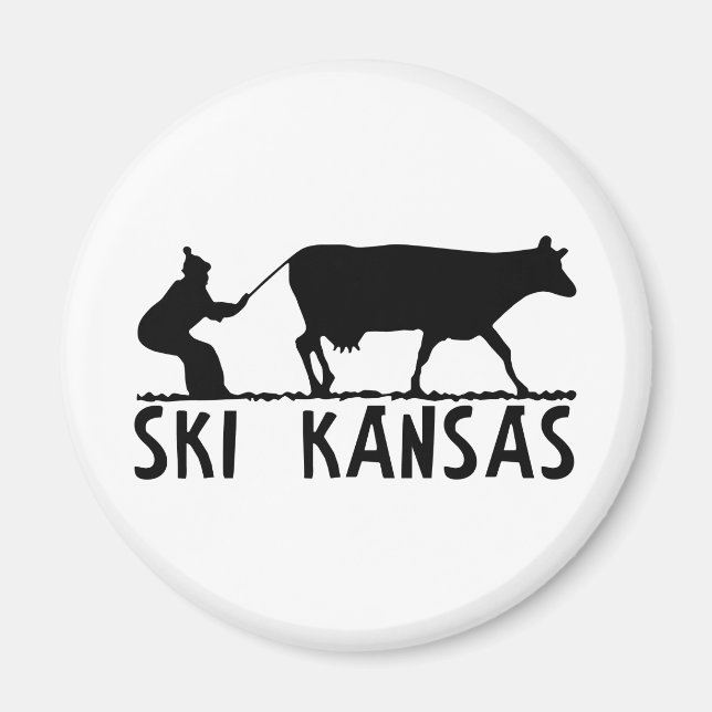 Ski Kansas Magnet (Front)
