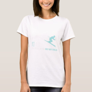 Ski Kid Funny Cute Winter Skiing Gift  T-Shirt