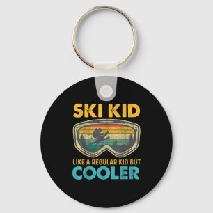 Ski Kid Like A Regular Kid But Cooler Skiing Lover Key Ring