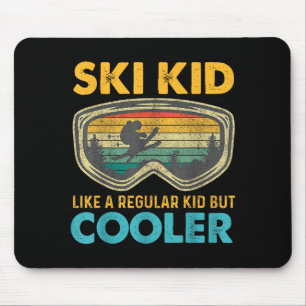 Ski Kid Like A Regular Kid But Cooler Skiing Lover Mouse Pad