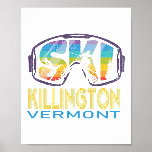 Ski Killington Vermont Skiing Vacation  Poster (Front)
