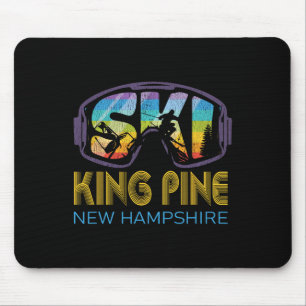 Ski King Pine New Hampshire Skiing Vacation Mouse Pad