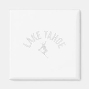 Ski Lake Tahoe Ca Alpine Ski Vintage Ski Tahoe Ca Magnet