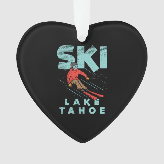 Ski Lake Tahoe  Ornament (Front)
