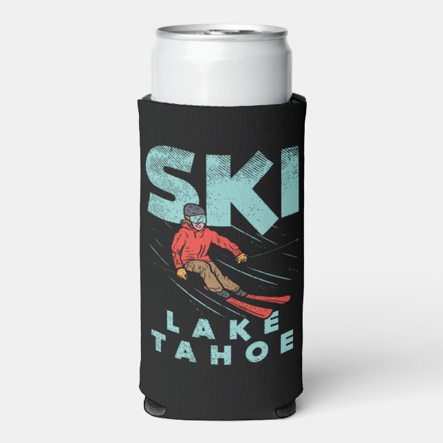Ski Lake Tahoe Seltzer Can Cooler (Seltzer Front)