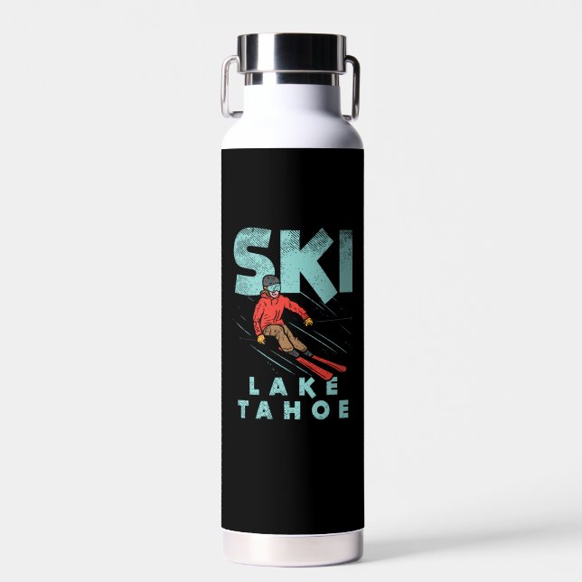 Ski Lake Tahoe  Water Bottle (Front)