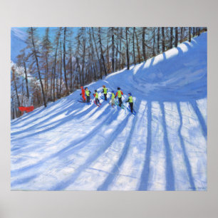 Ski lesson Tignes France Poster