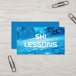 Ski Lessons Business Card