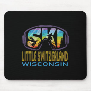 Ski Little Switzerland Wisconsin Skiing Vacation  Mouse Pad