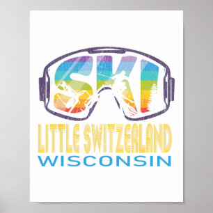 Ski Little Switzerland Wisconsin Skiing Vacation  Poster