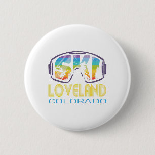 Ski Loveland Colorado Skiing Vacation 6 Cm Round Badge