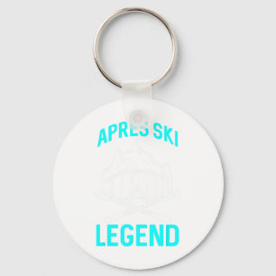 Ski Lover Funny Skier Apres Ski Legend Winter Skii Key Ring